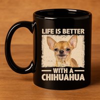 Chihuahua Design For Chihuahua Dog Chihuahua Lover 11oz C Handle Ceramic Mug