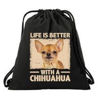 Chihuahua Design For Chihuahua Dog Chihuahua Lover Drawstring Bag
