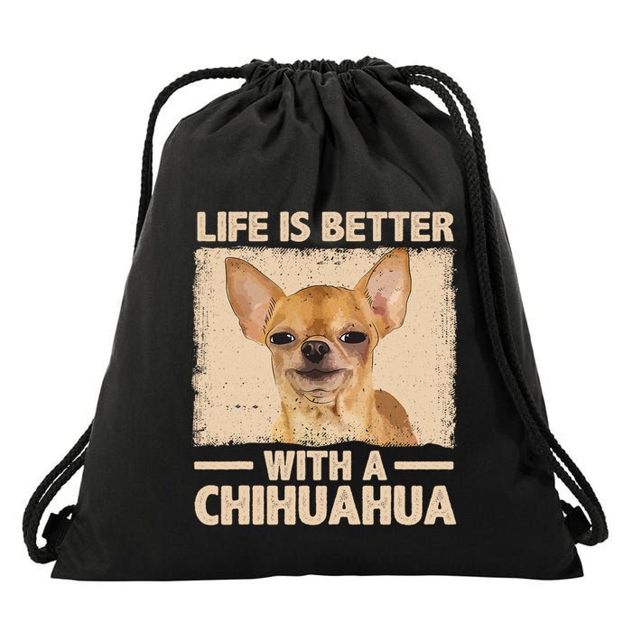 Chihuahua Design For Chihuahua Dog Chihuahua Lover Drawstring Bag