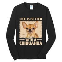 Chihuahua Design For Chihuahua Dog Chihuahua Lover Tall Long Sleeve T-Shirt