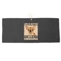 Chihuahua Design For Chihuahua Dog Chihuahua Lover Large Microfiber Waffle Golf Towel