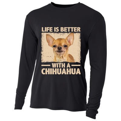 Chihuahua Design For Chihuahua Dog Chihuahua Lover Cooling Performance Long Sleeve Crew