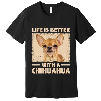 Chihuahua Design For Chihuahua Dog Chihuahua Lover Premium T-Shirt