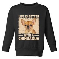 Chihuahua Design For Chihuahua Dog Chihuahua Lover Toddler Sweatshirt