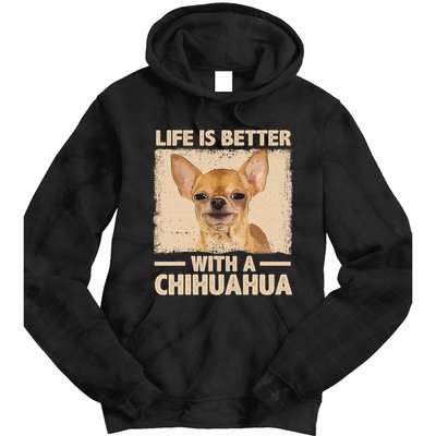 Chihuahua Design For Chihuahua Dog Chihuahua Lover Tie Dye Hoodie