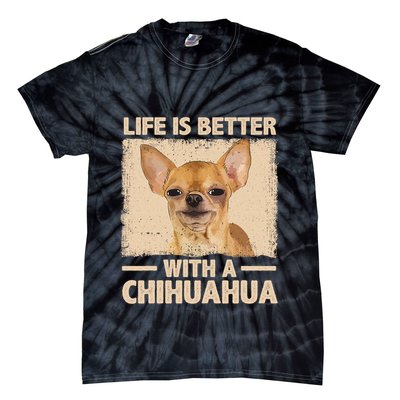 Chihuahua Design For Chihuahua Dog Chihuahua Lover Tie-Dye T-Shirt