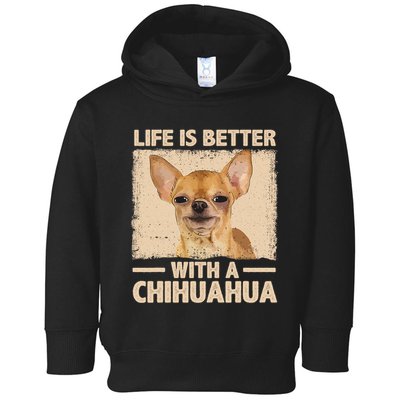 Chihuahua Design For Chihuahua Dog Chihuahua Lover Toddler Hoodie