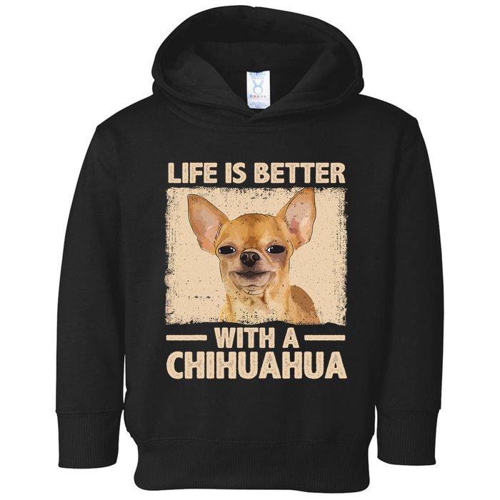 Chihuahua Design For Chihuahua Dog Chihuahua Lover Toddler Hoodie