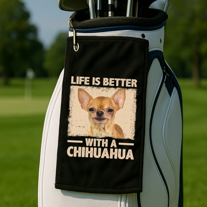 Chihuahua Design For Chihuahua Dog Chihuahua Lover Golf Towel