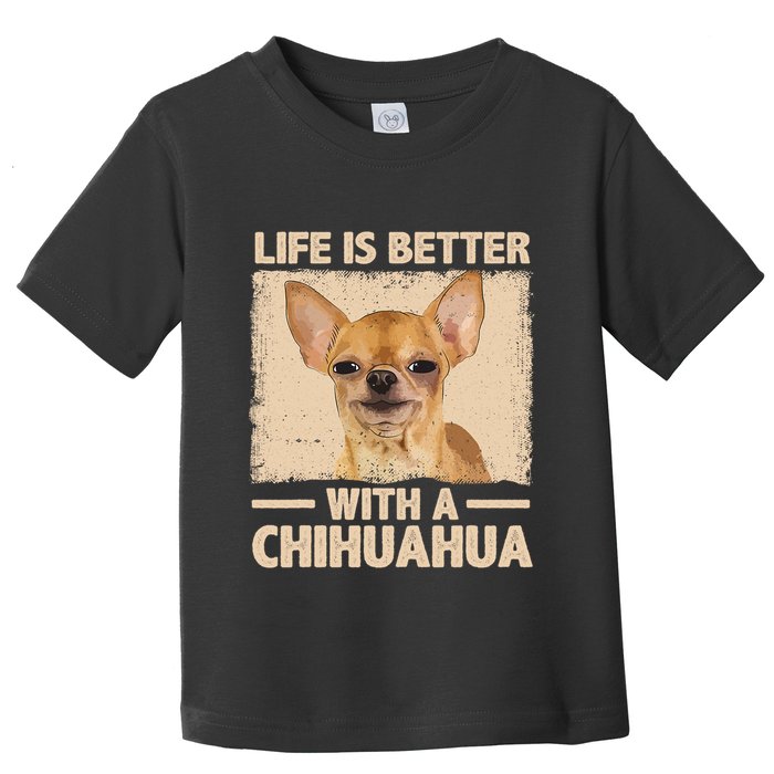 Chihuahua Design For Chihuahua Dog Chihuahua Lover Toddler T-Shirt