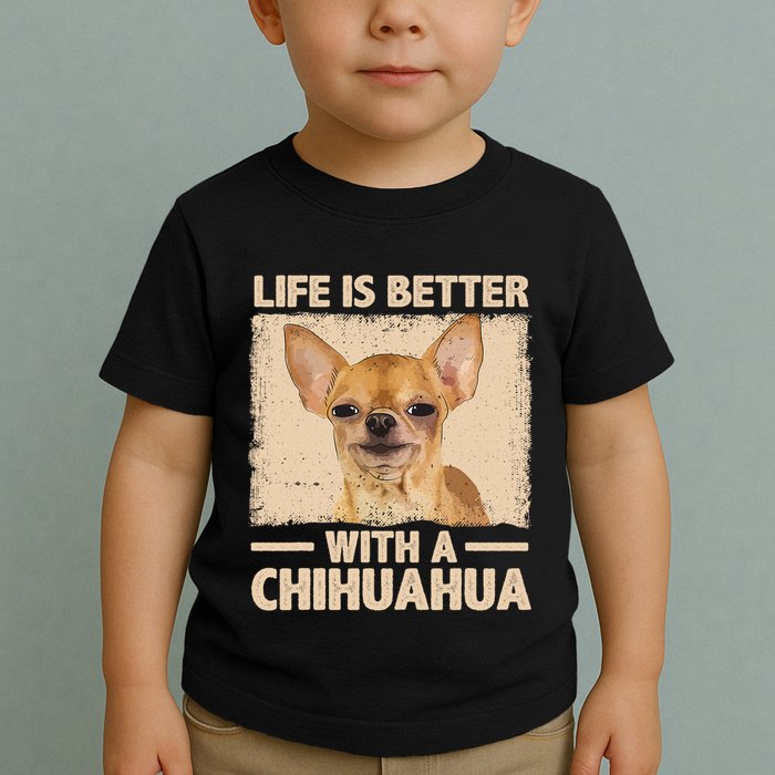 Chihuahua Design For Chihuahua Dog Chihuahua Lover Toddler T-Shirt