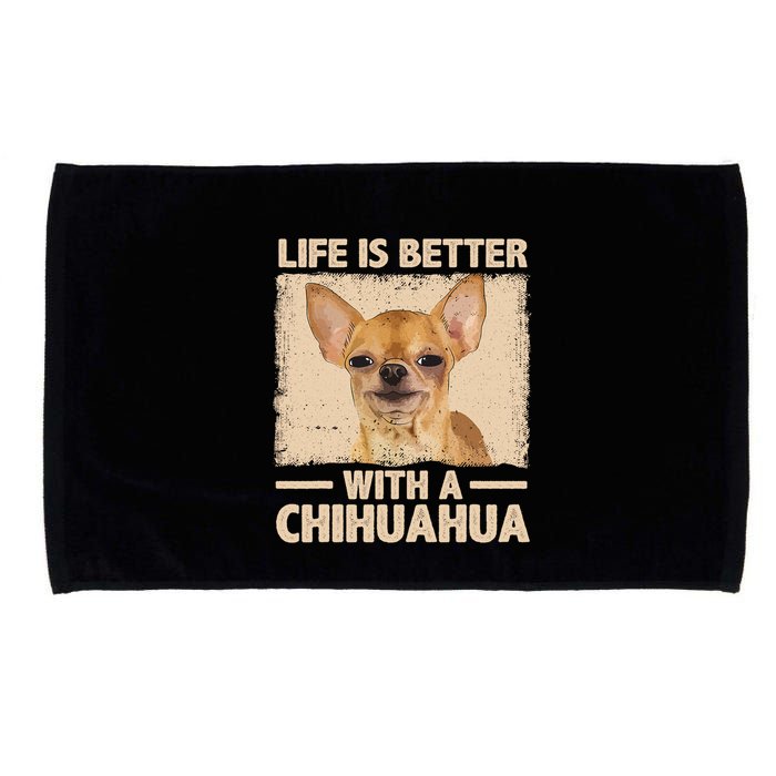 Chihuahua Design For Chihuahua Dog Chihuahua Lover Microfiber Hand Towel