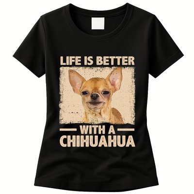 Chihuahua Design For Chihuahua Dog Chihuahua Lover Womens T-Shirt