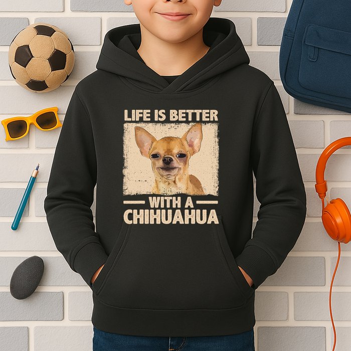 Chihuahua Design For Chihuahua Dog Chihuahua Lover Kids Hoodie