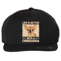 Chihuahua Design For Chihuahua Dog Chihuahua Lover Wool Snapback Cap
