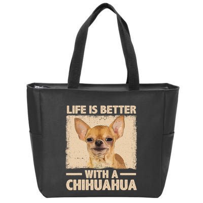 Chihuahua Design For Chihuahua Dog Chihuahua Lover Zip Tote Bag