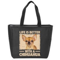 Chihuahua Design For Chihuahua Dog Chihuahua Lover Zip Tote Bag