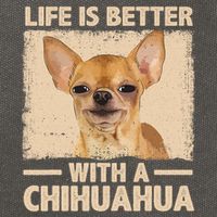 Chihuahua Design For Chihuahua Dog Chihuahua Lover Cotton Canvas Backpack