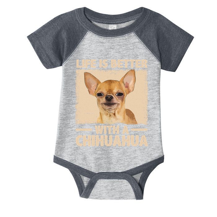 Chihuahua Design For Chihuahua Dog Chihuahua Lover Infant Baby Jersey Bodysuit