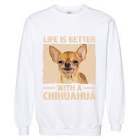 Chihuahua Design For Chihuahua Dog Chihuahua Lover Garment-Dyed Sweatshirt