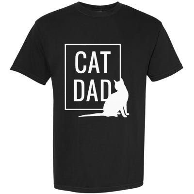 Cat Dad Funny Cat Owner Father Garment-Dyed Heavyweight T-Shirt