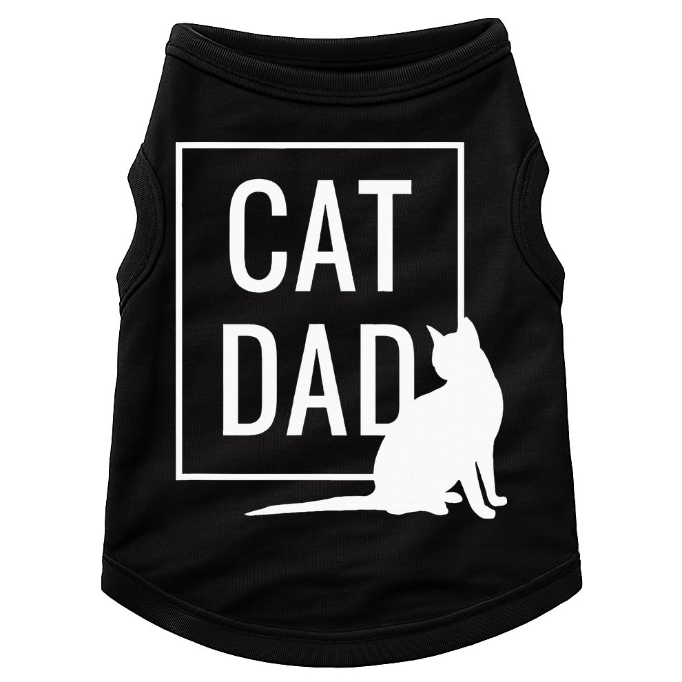 Cat Dad Funny Cat Owner Father Doggie Tank