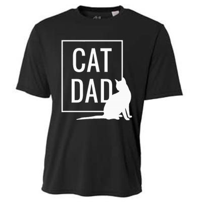 Cat Dad Funny Cat Owner Father Cooling Performance Crew T-Shirt