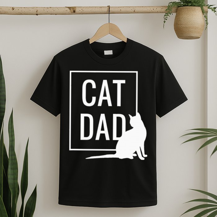 Cat Dad Funny Cat Owner Father T-Shirt