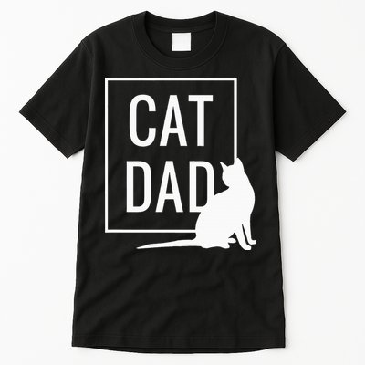 Cat Dad Funny Cat Owner Father Tall T-Shirt
