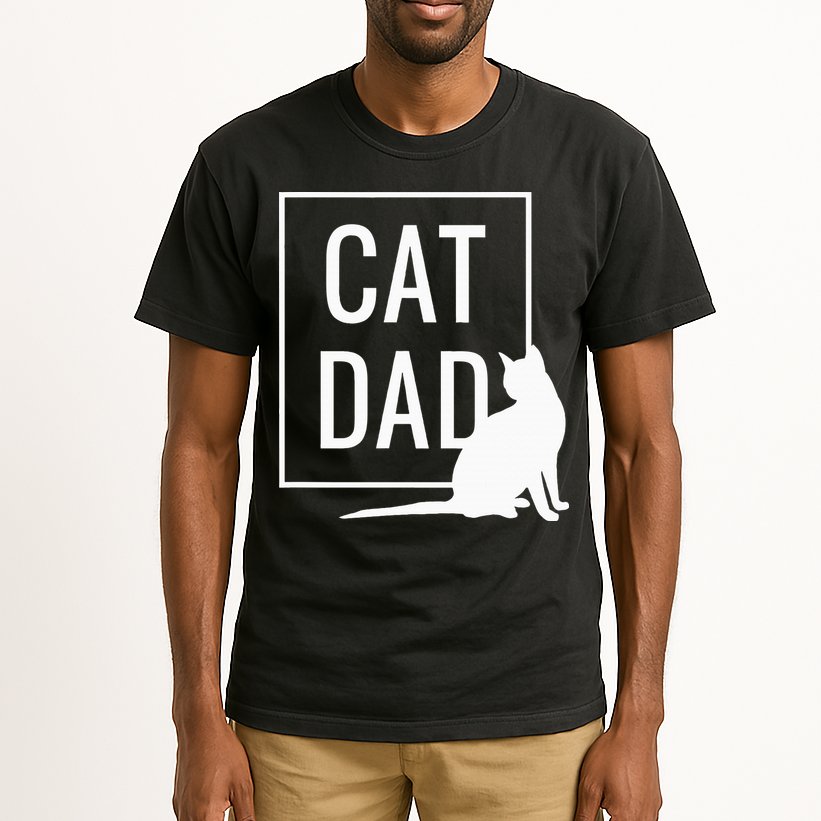 Cat Dad Funny Cat Owner Father Tall T-Shirt