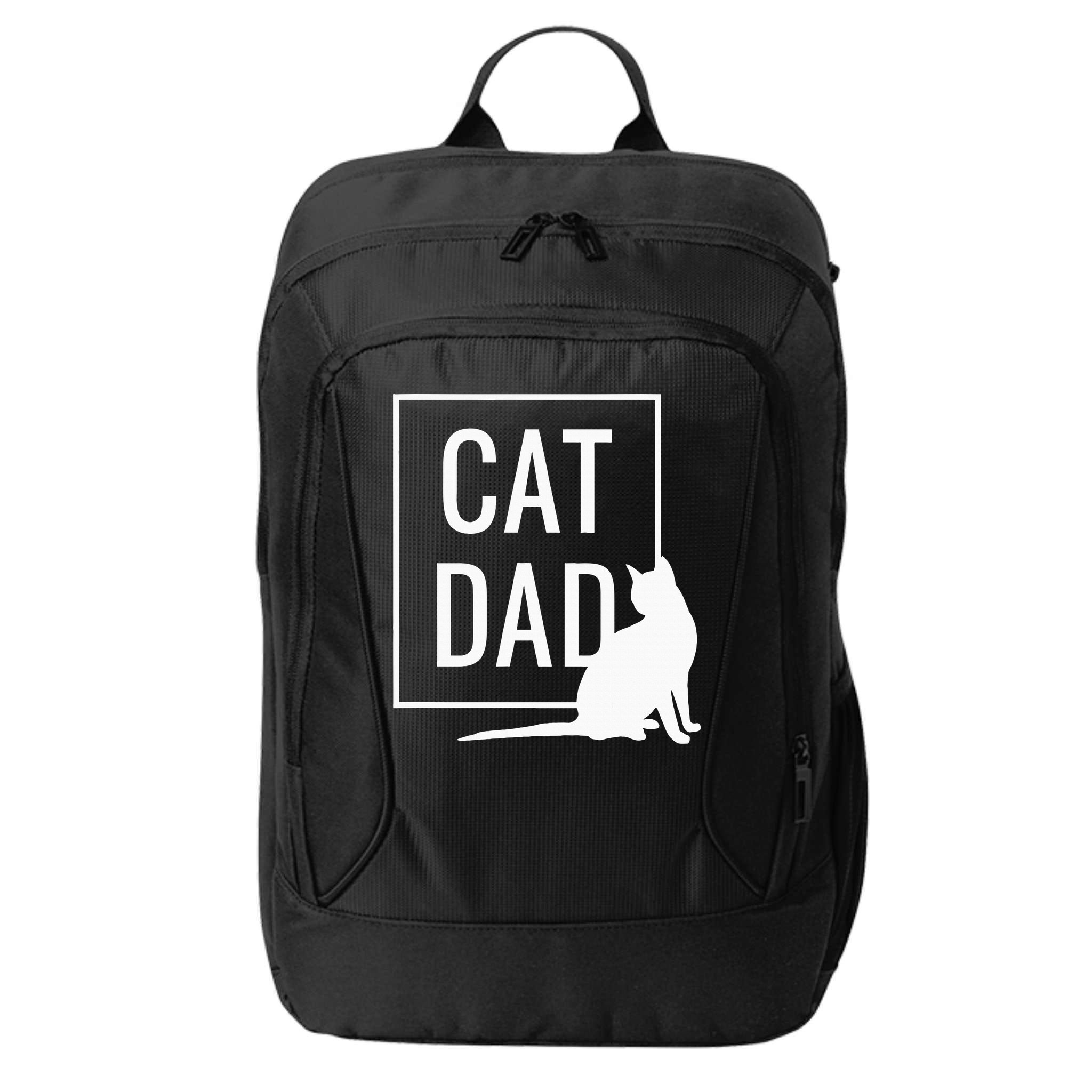Cat Dad Funny Cat Owner Father City Backpack