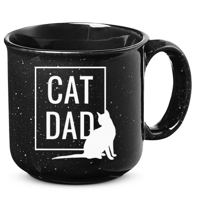 Cat Dad Funny Cat Owner Father 15oz Campfire Ceramic Mug