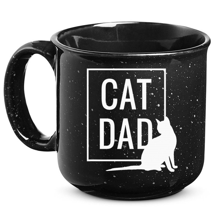 Cat Dad Funny Cat Owner Father 15oz Campfire Ceramic Mug