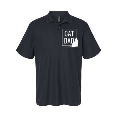 Cat Dad Funny Cat Owner Father Softstyle Adult Sport Polo