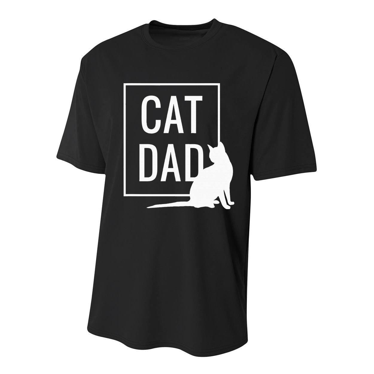 Cat Dad Funny Cat Owner Father Youth Performance Sprint T-Shirt