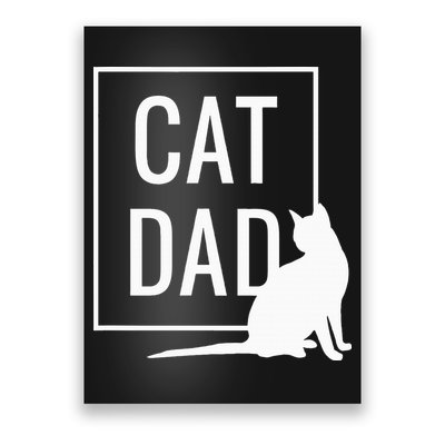 Cat Dad Funny Cat Owner Father Poster