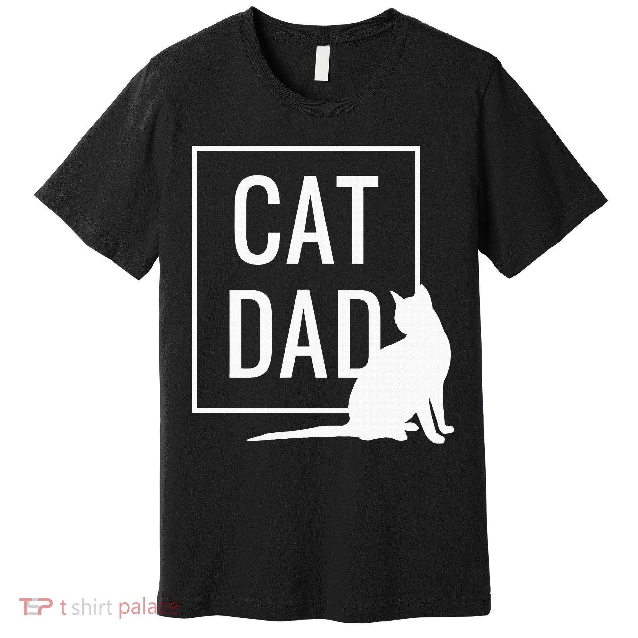 Cat Dad Funny Cat Owner Father Premium T-Shirt