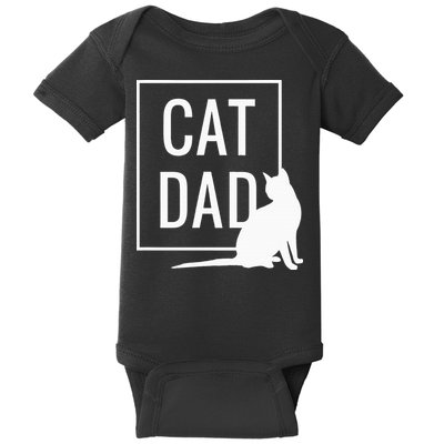 Cat Dad Funny Cat Owner Father Baby Bodysuit