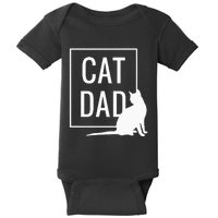 Cat Dad Funny Cat Owner Father Baby Bodysuit