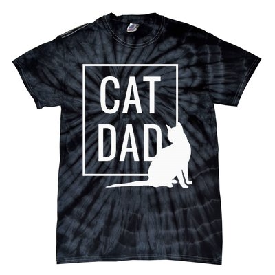 Cat Dad Funny Cat Owner Father Tie-Dye T-Shirt