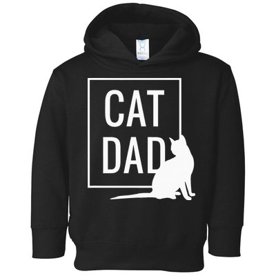 Cat Dad Funny Cat Owner Father Toddler Hoodie