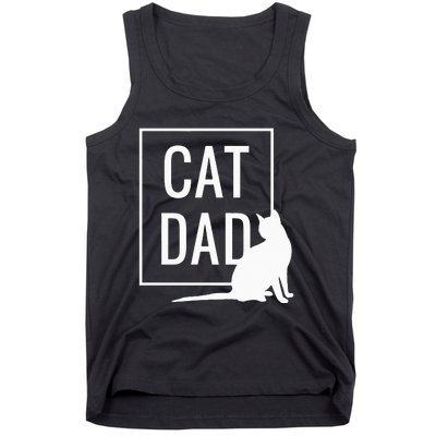 Cat Dad Funny Cat Owner Father Tank Top