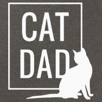 Cat Dad Funny Cat Owner Father Cotton Canvas Backpack