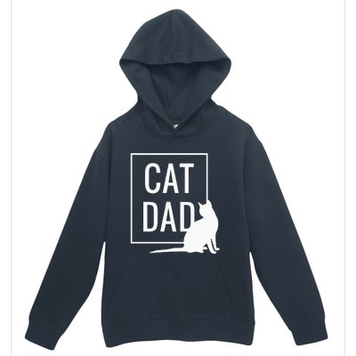 Cat Dad Funny Cat Owner Father Urban Pullover Hoodie