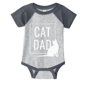 Cat Dad Funny Cat Owner Father Infant Baby Jersey Bodysuit