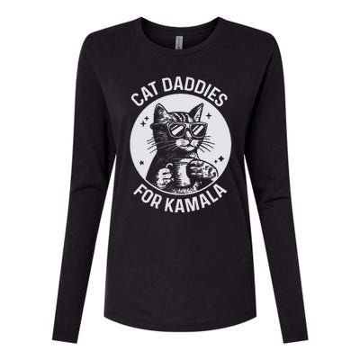 Cat Daddies For Kamala Harris Womens Cotton Relaxed Long Sleeve T-Shirt