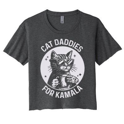 Cat Daddies For Kamala Harris Women's Crop Top Tee