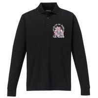 Cat Daddies For Harris Vote Hat Feminist Cat Dad Performance Long Sleeve Polo