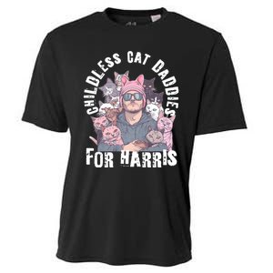 Cat Daddies For Harris Vote Hat Feminist Cat Dad Cooling Performance Crew T-Shirt