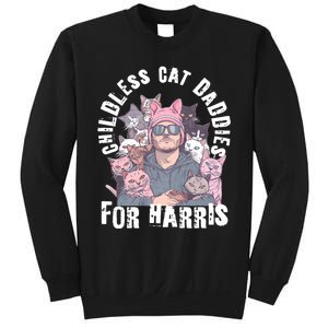 Cat Daddies For Harris Vote Hat Feminist Cat Dad Sweatshirt